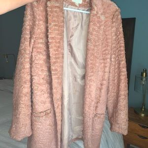 Faux fur coat
